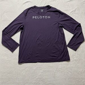 Peloton Men's Dark Purple Long Sleeve Tee